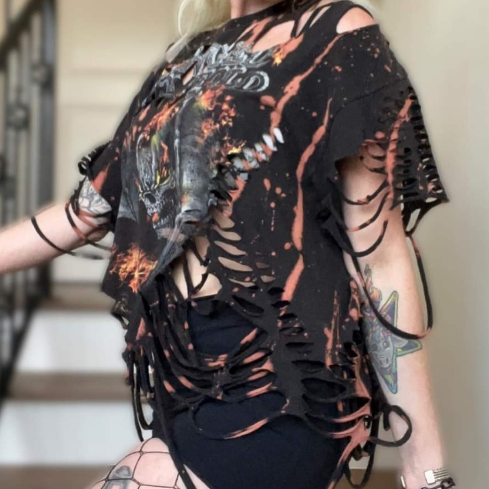 Destructed diy avenged sevenfold shirt